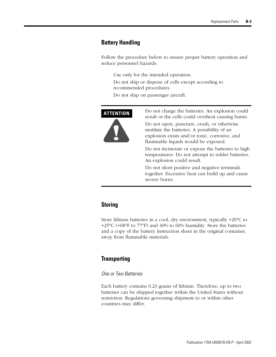 Rockwell Automation 1764-xxxx MICROLOGIX 1500 PROGRAMMABLE CONTROLLERS User Manual | Page 121 / 174