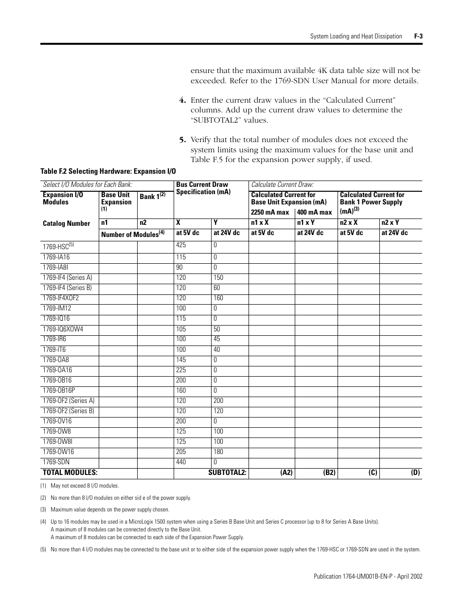 Rockwell Automation 1764-xxxx MICROLOGIX 1500 PROGRAMMABLE CONTROLLERS User Manual | Page 149 / 174