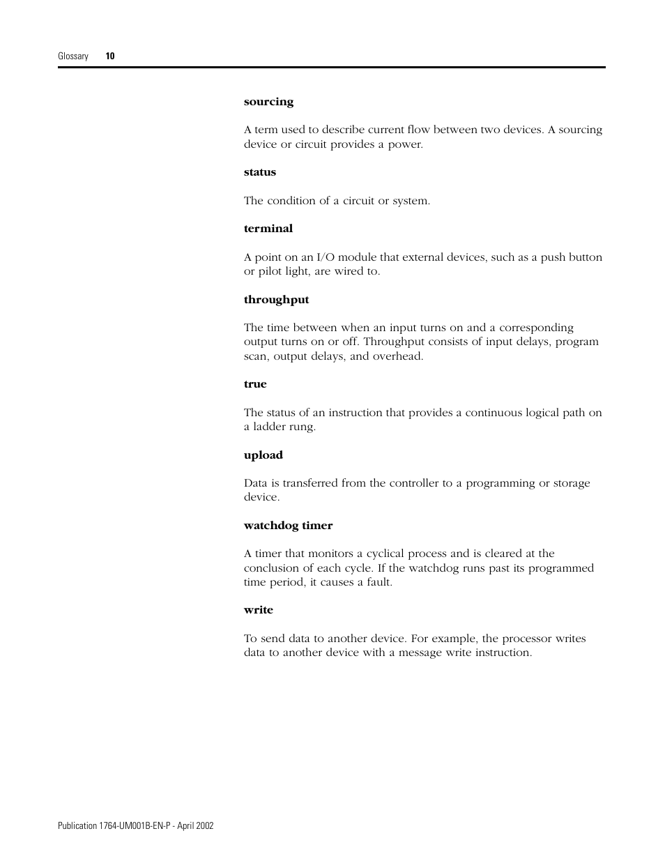 Rockwell Automation 1764-xxxx MICROLOGIX 1500 PROGRAMMABLE CONTROLLERS User Manual | Page 166 / 174