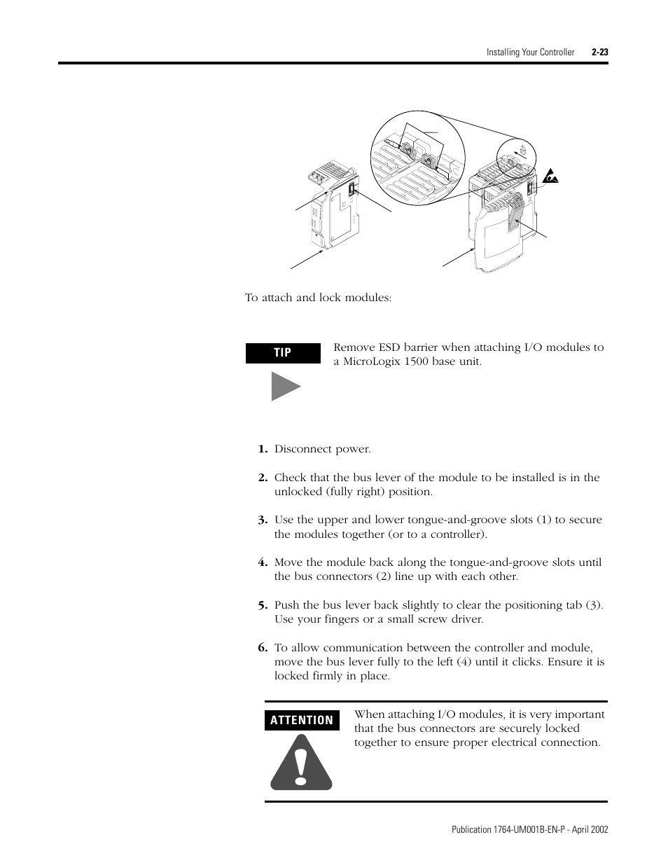 Rockwell Automation 1764-xxxx MICROLOGIX 1500 PROGRAMMABLE CONTROLLERS User Manual | Page 49 / 174