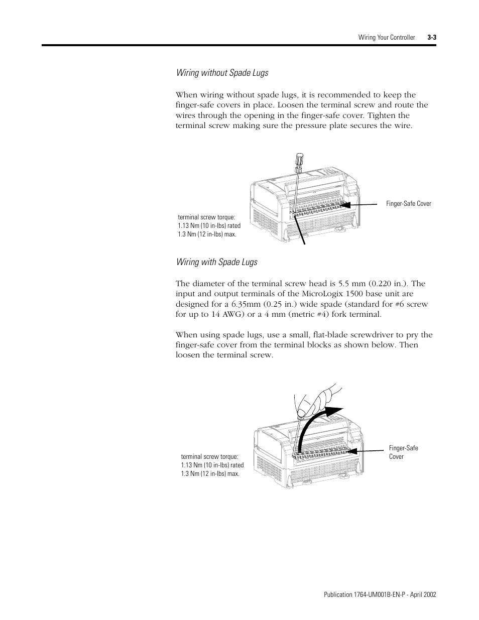 Rockwell Automation 1764-xxxx MICROLOGIX 1500 PROGRAMMABLE CONTROLLERS User Manual | Page 53 / 174