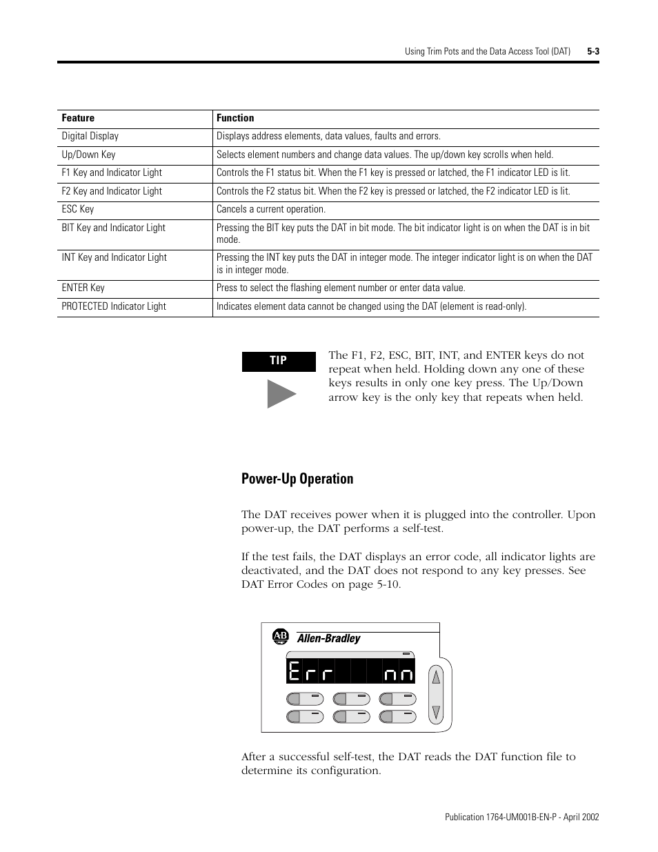 Power-up operation -3, Power-up operation | Rockwell Automation 1764-xxxx MICROLOGIX 1500 PROGRAMMABLE CONTROLLERS User Manual | Page 95 / 174