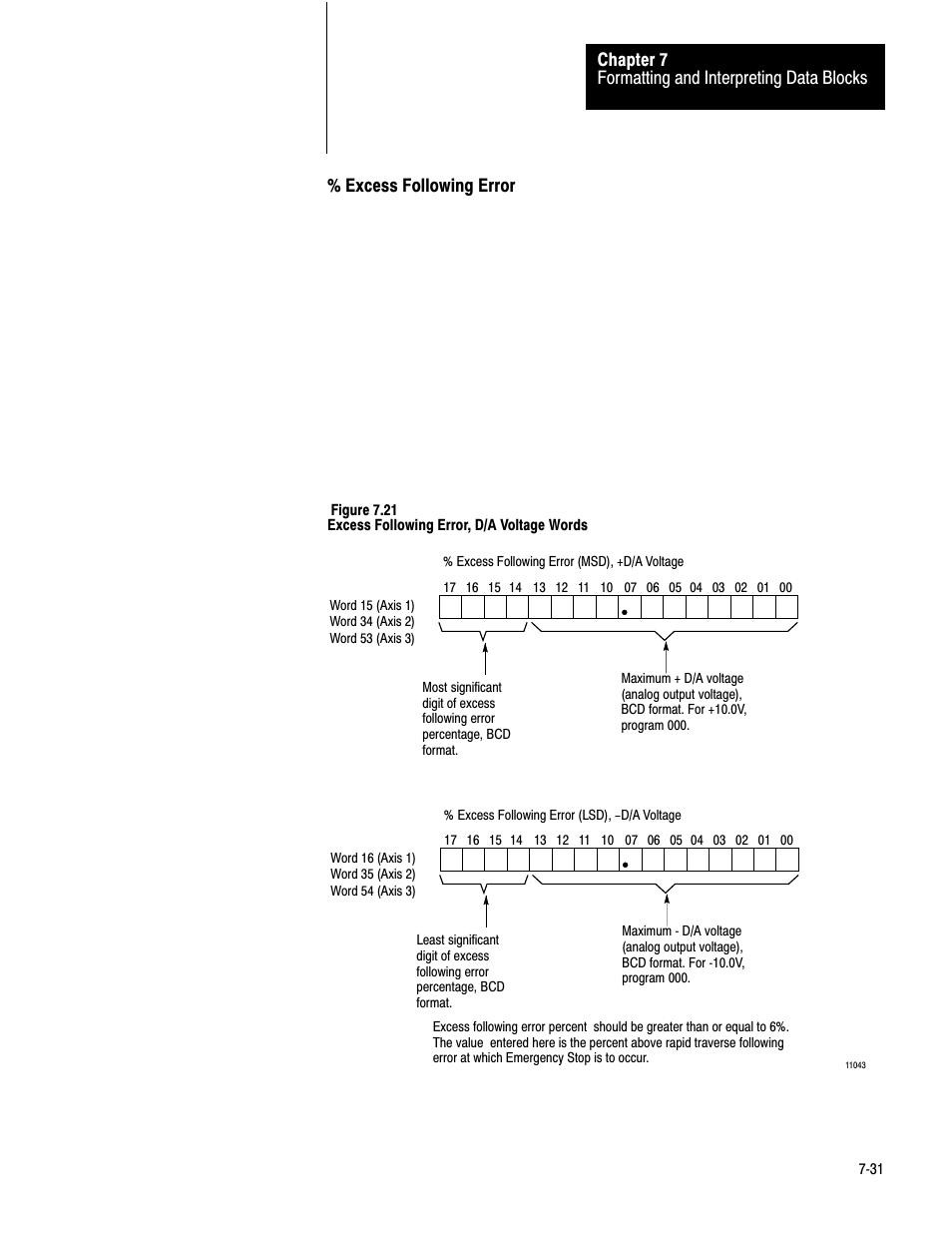 Formatting and interpreting data blocks chapter 7 | Rockwell Automation 1771-QC , D17716.5.25 SER/B SERVO POS User Manual | Page 113 / 247