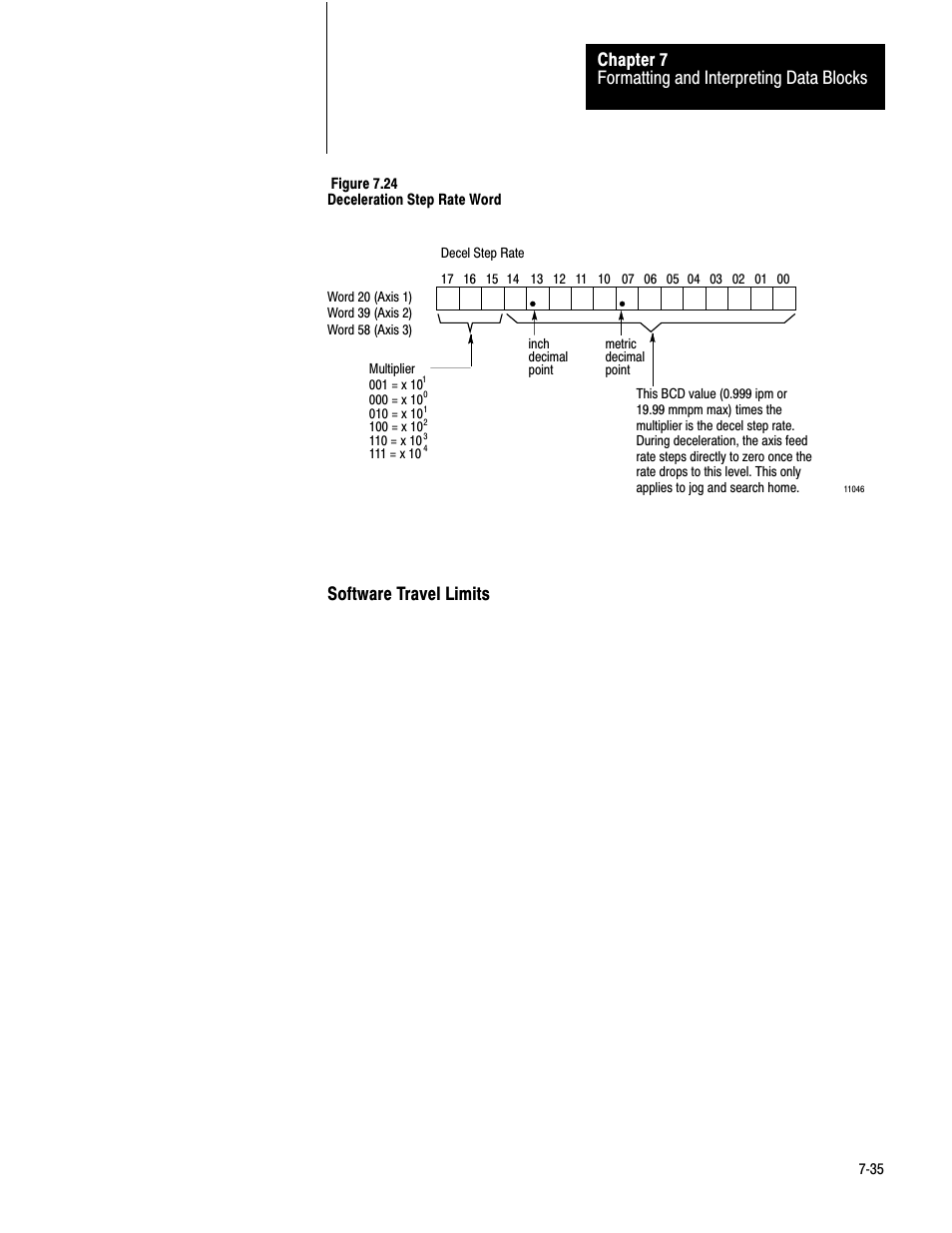 Formatting and interpreting data blocks chapter 7 | Rockwell Automation 1771-QC , D17716.5.25 SER/B SERVO POS User Manual | Page 117 / 247