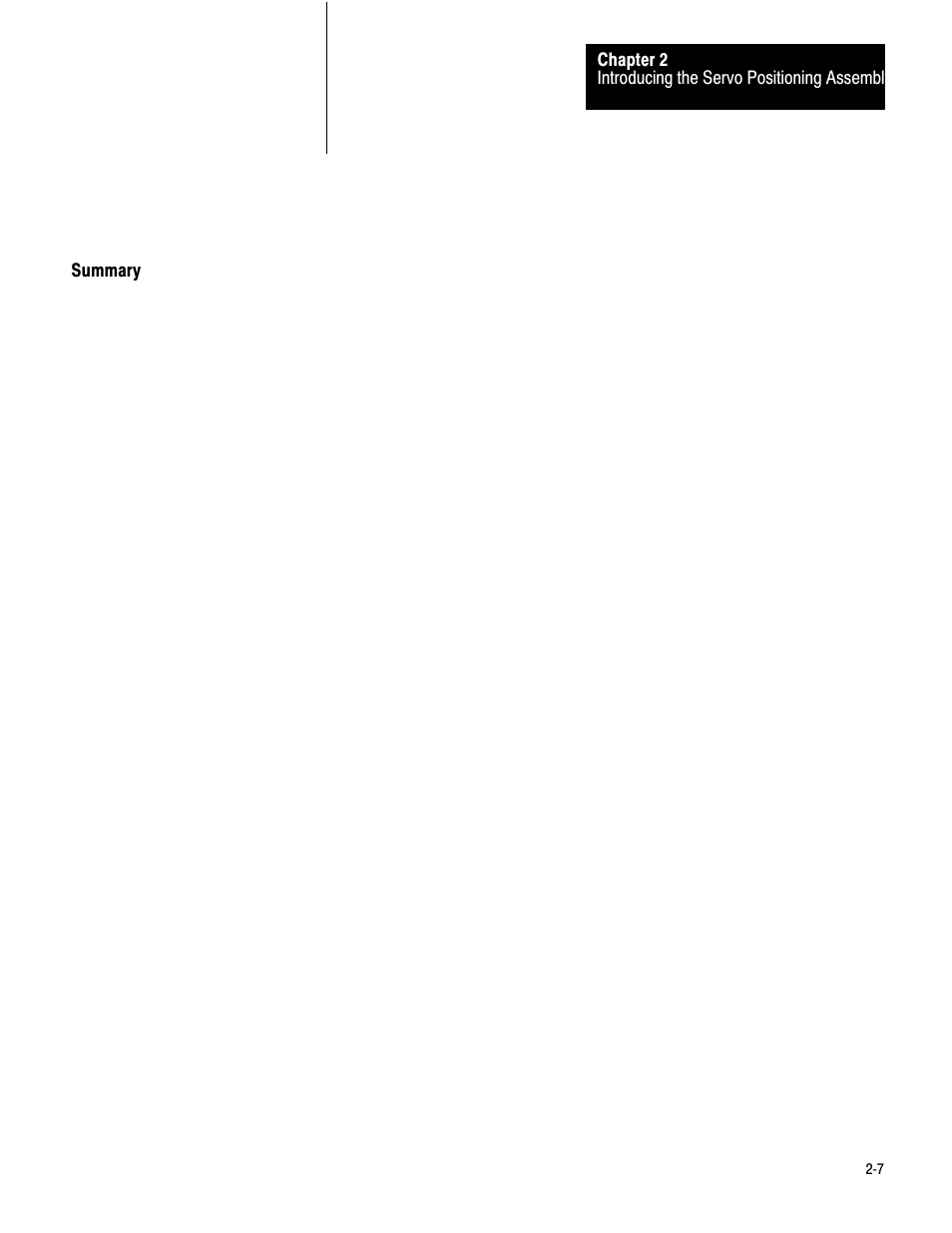 Summary | Rockwell Automation 1771-QC , D17716.5.25 SER/B SERVO POS User Manual | Page 13 / 247