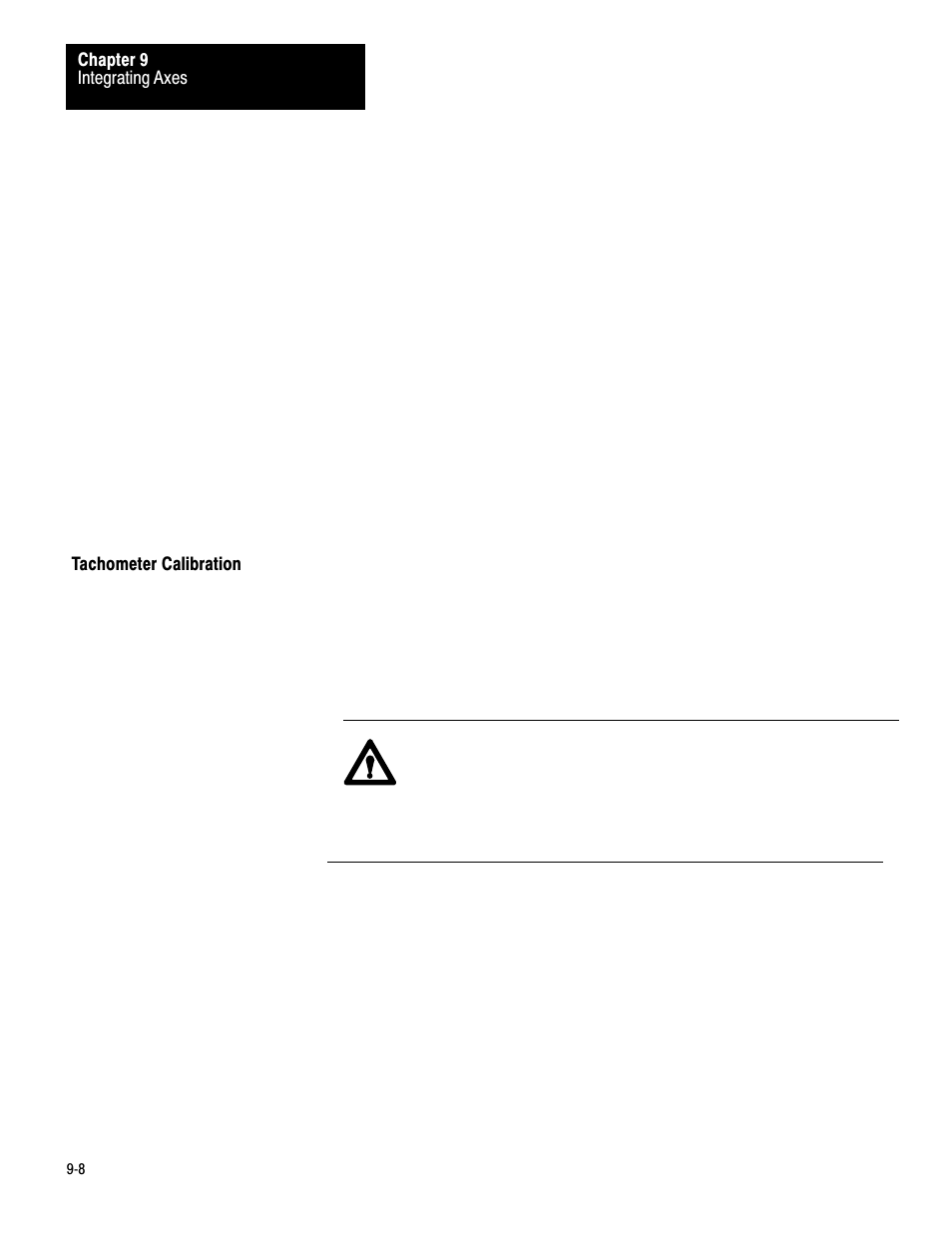 Tachometer calibration | Rockwell Automation 1771-QC , D17716.5.25 SER/B SERVO POS User Manual | Page 209 / 247