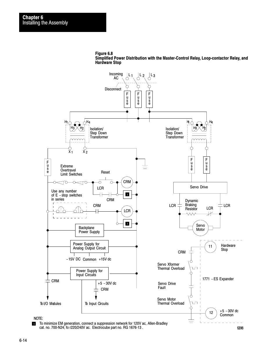 Installing the assembly chapter 6 | Rockwell Automation 1771-QC , D17716.5.25 SER/B SERVO POS User Manual | Page 64 / 247