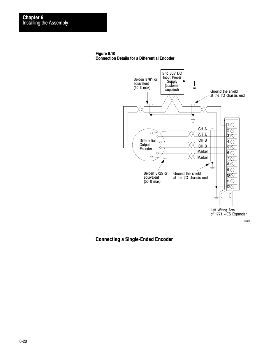 Installing the assembly chapter 6 | Rockwell Automation 1771-QC , D17716.5.25 SER/B SERVO POS User Manual | Page 70 / 247