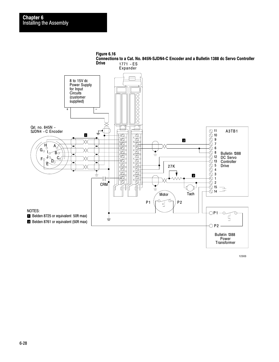 Installing the assembly chapter 6 | Rockwell Automation 1771-QC , D17716.5.25 SER/B SERVO POS User Manual | Page 78 / 247