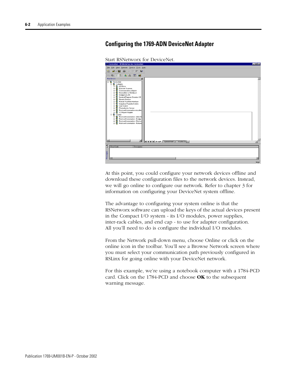 Configuring the 1769-adn devicenet adapter | Rockwell Automation 1769-ADN Compact I/O 1769-ADN DeviceNet Adapter User Manual | Page 114 / 204