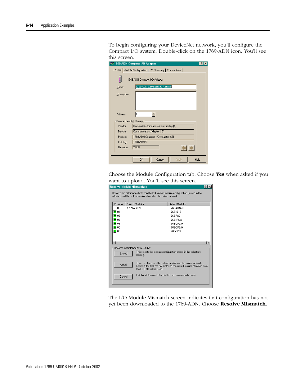 Rockwell Automation 1769-ADN Compact I/O 1769-ADN DeviceNet Adapter User Manual | Page 126 / 204