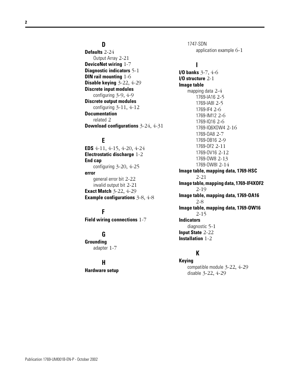 Rockwell Automation 1769-ADN Compact I/O 1769-ADN DeviceNet Adapter User Manual | Page 200 / 204