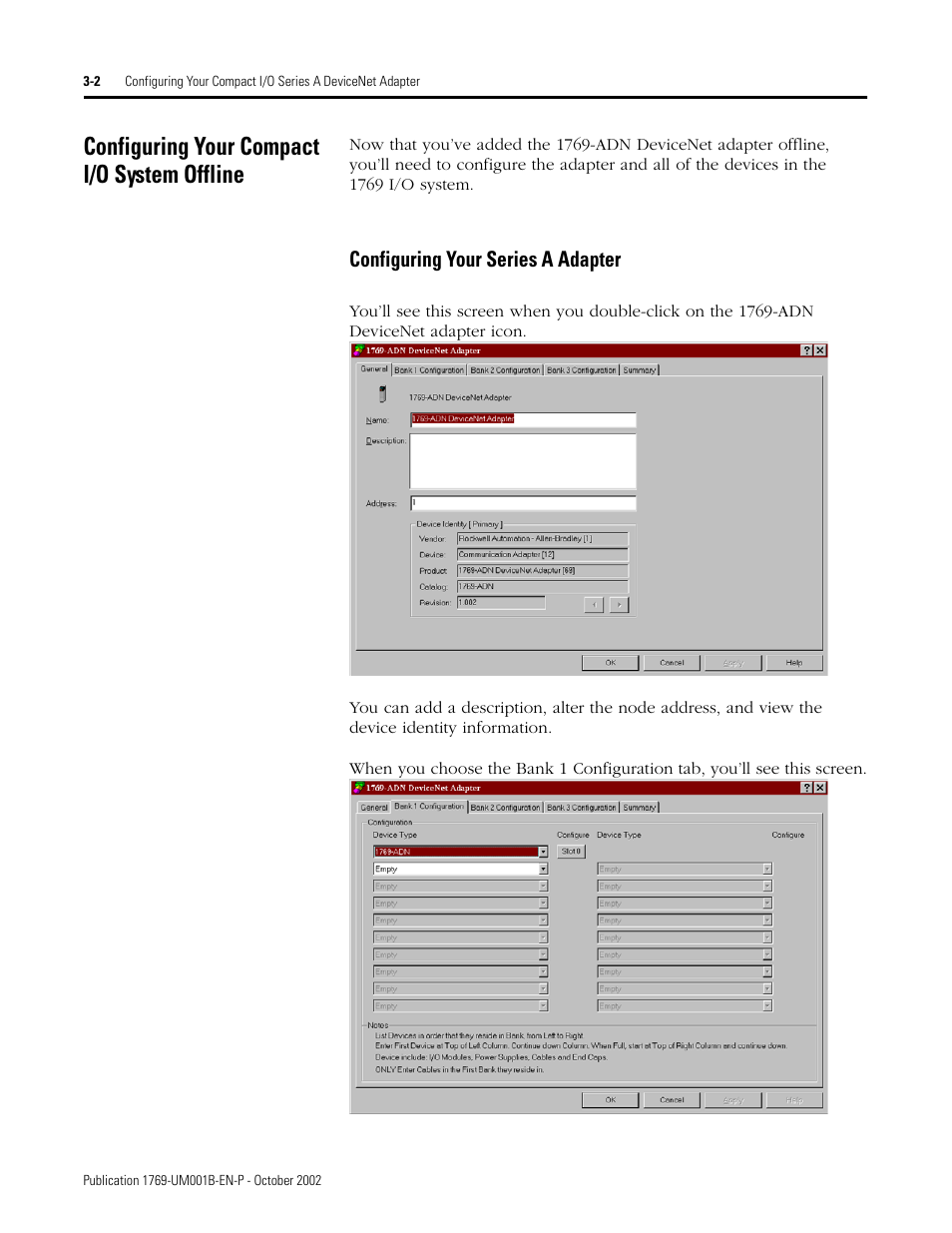 Configuring your compact i/o system offline | Rockwell Automation 1769-ADN Compact I/O 1769-ADN DeviceNet Adapter User Manual | Page 52 / 204