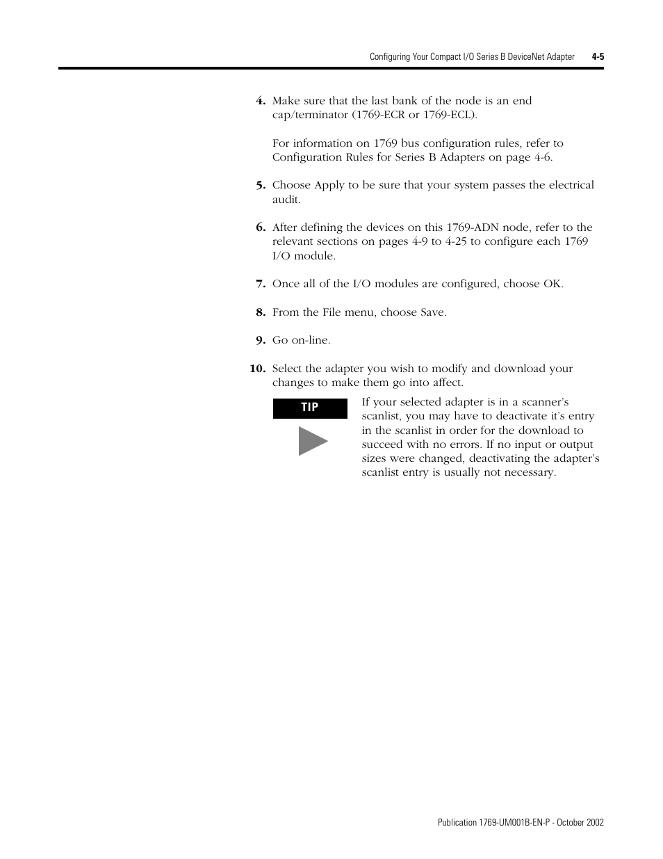 Rockwell Automation 1769-ADN Compact I/O 1769-ADN DeviceNet Adapter User Manual | Page 81 / 204