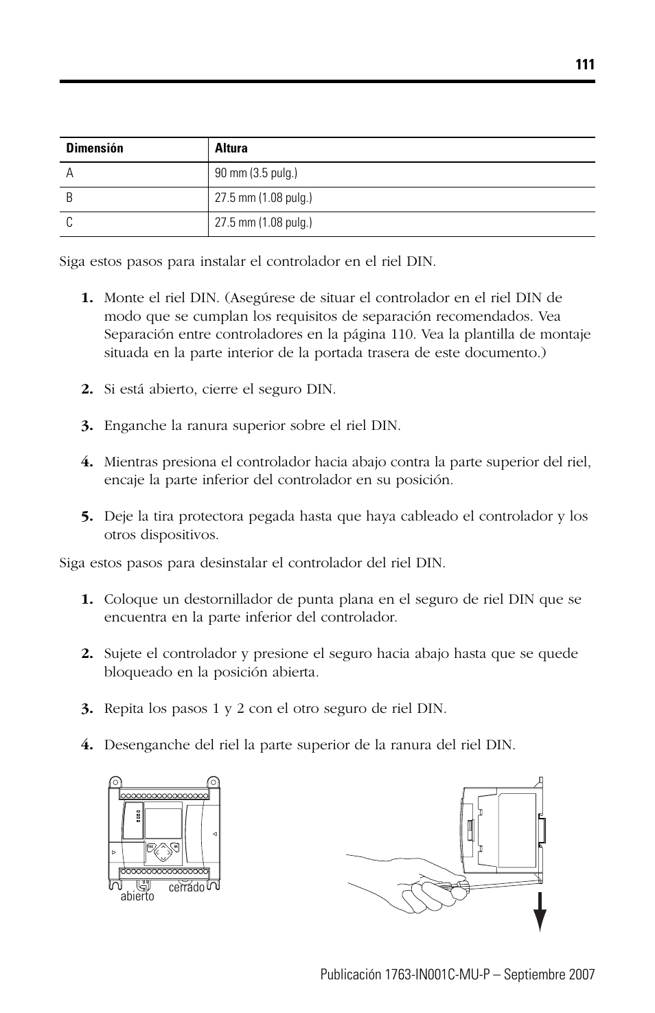 Rockwell Automation 1763-L16xxx MicroLogix 1100 Programmable Controllers Installation Instructions User Manual | Page 111 / 168