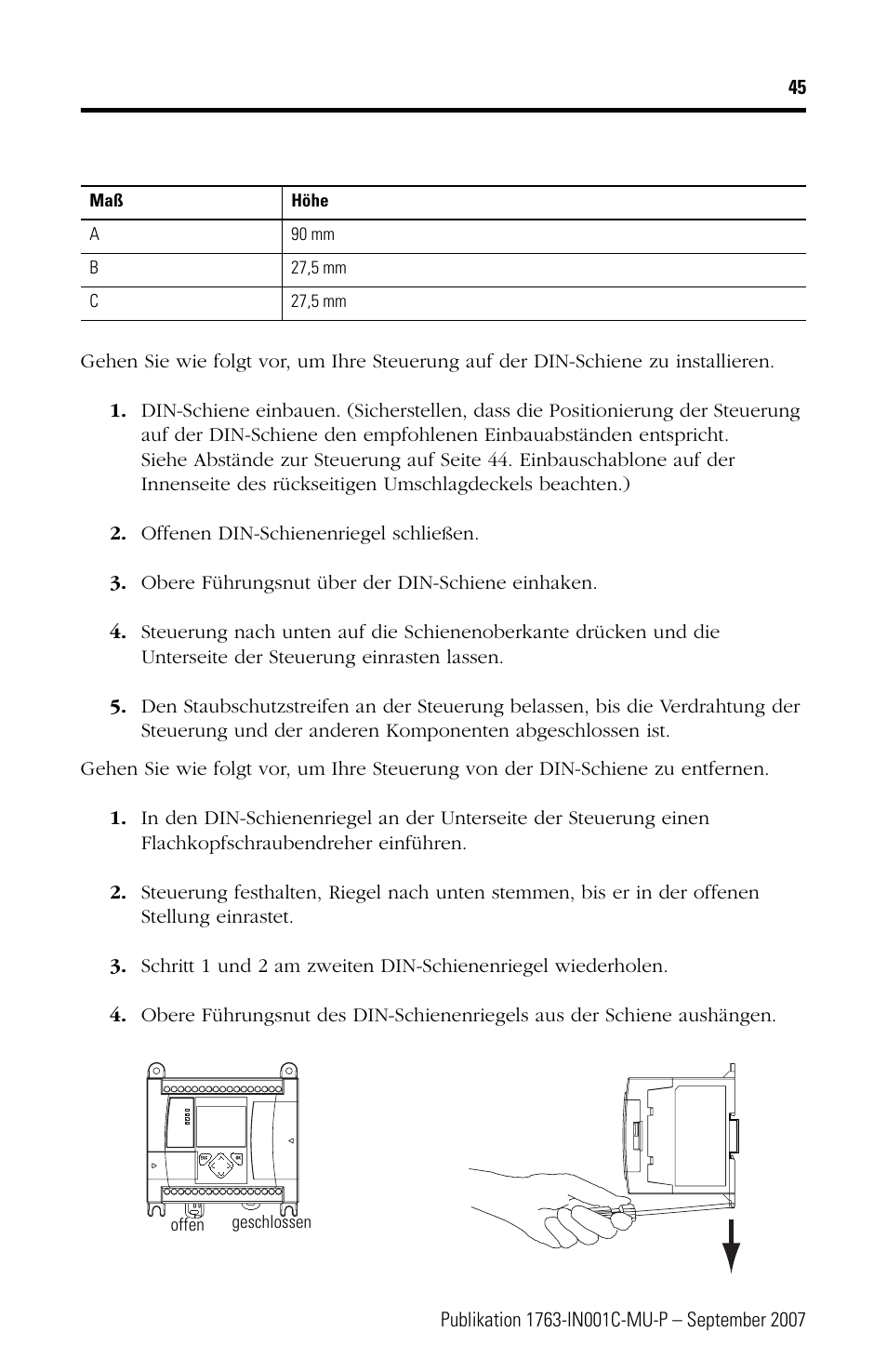 Rockwell Automation 1763-L16xxx MicroLogix 1100 Programmable Controllers Installation Instructions User Manual | Page 45 / 168