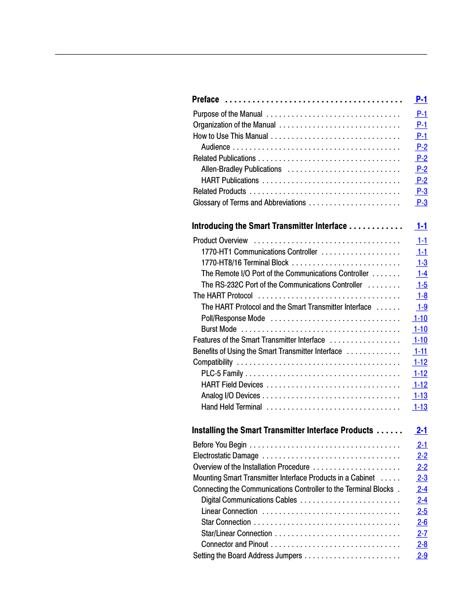Rockwell Automation 1770-HT8 SMART TRANSMITTER User Manual | Page 3 / 128