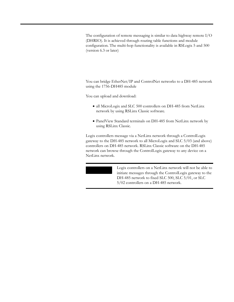 Remote messaging, Remote upload and download, Remote messaging -7 | Remote upload and download -7 | Rockwell Automation 1756-DH485 ControlLogix DH-485 Communication Module User Manual User Manual | Page 15 / 110