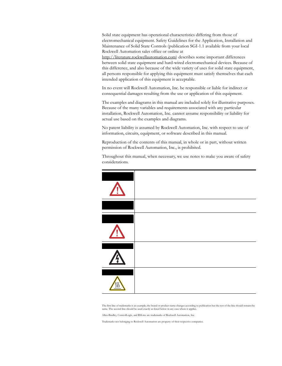 Important user information | Rockwell Automation 1756-DH485 ControlLogix DH-485 Communication Module User Manual User Manual | Page 2 / 110