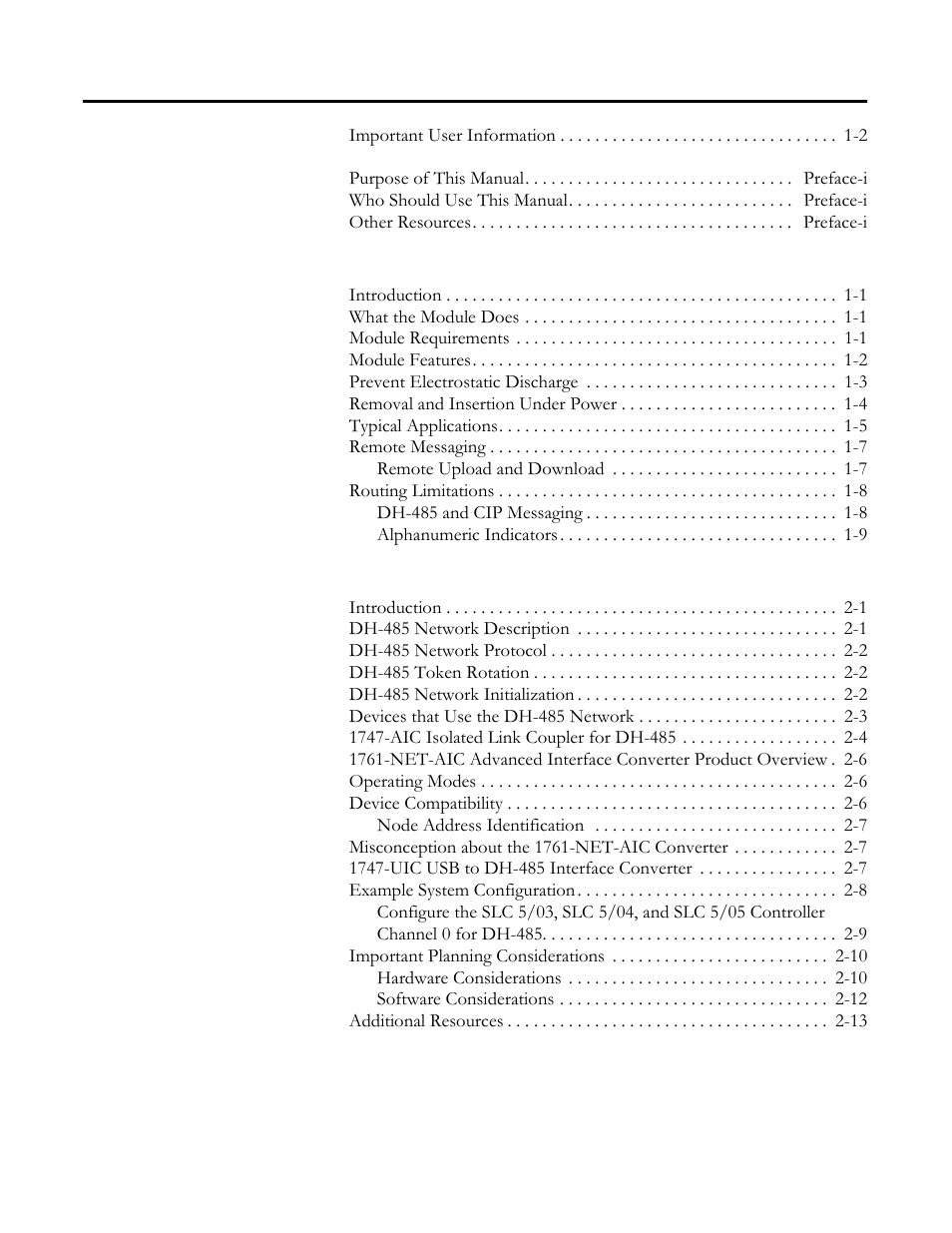 Rockwell Automation 1756-DH485 ControlLogix DH-485 Communication Module User Manual User Manual | Page 3 / 110