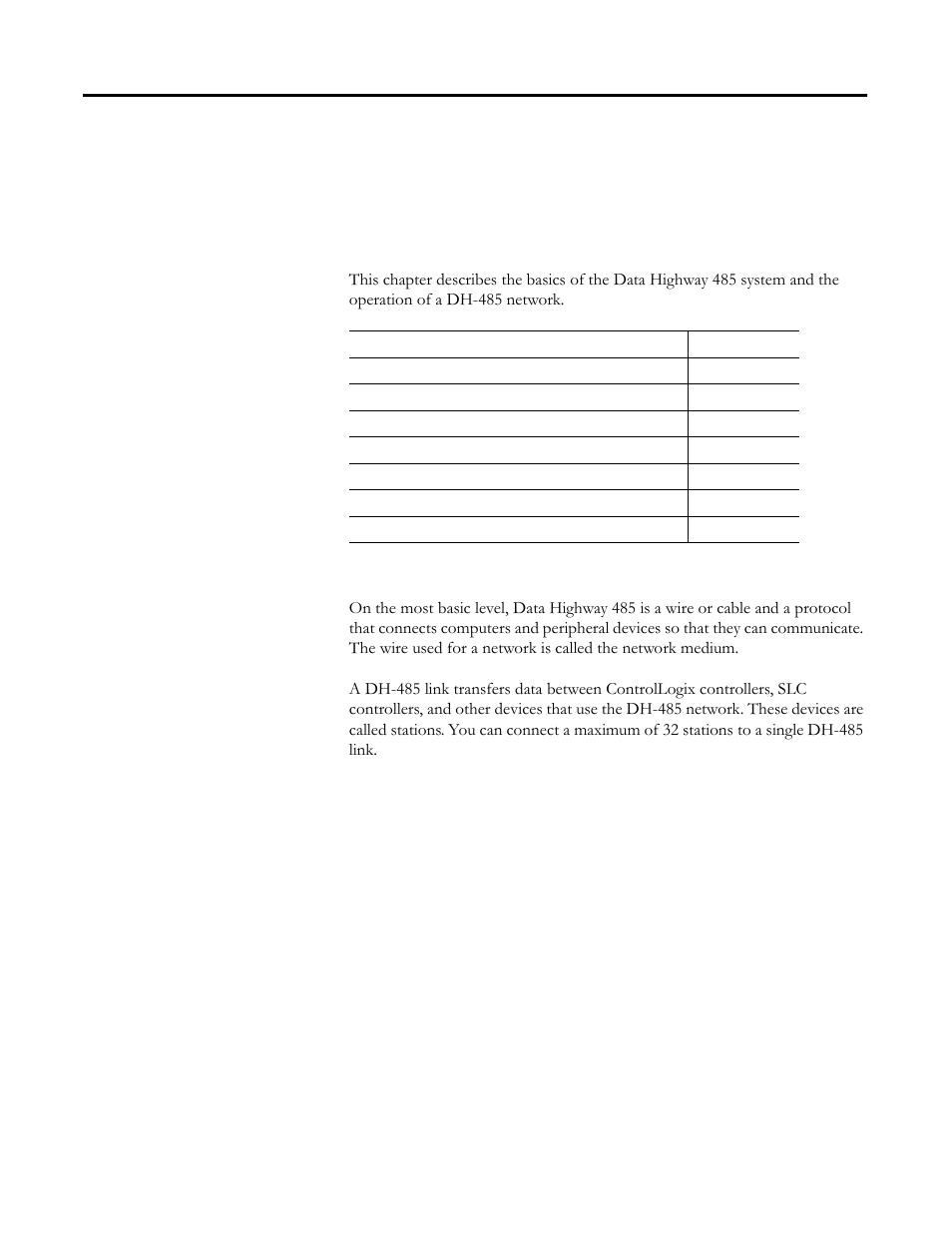 Use data highway 485 network, Introduction, What is data highway 485 | Chapter 3, Introduction -1 what is data highway 485? -1, Chapter | Rockwell Automation 1756-DH485 ControlLogix DH-485 Communication Module User Manual User Manual | Page 33 / 110