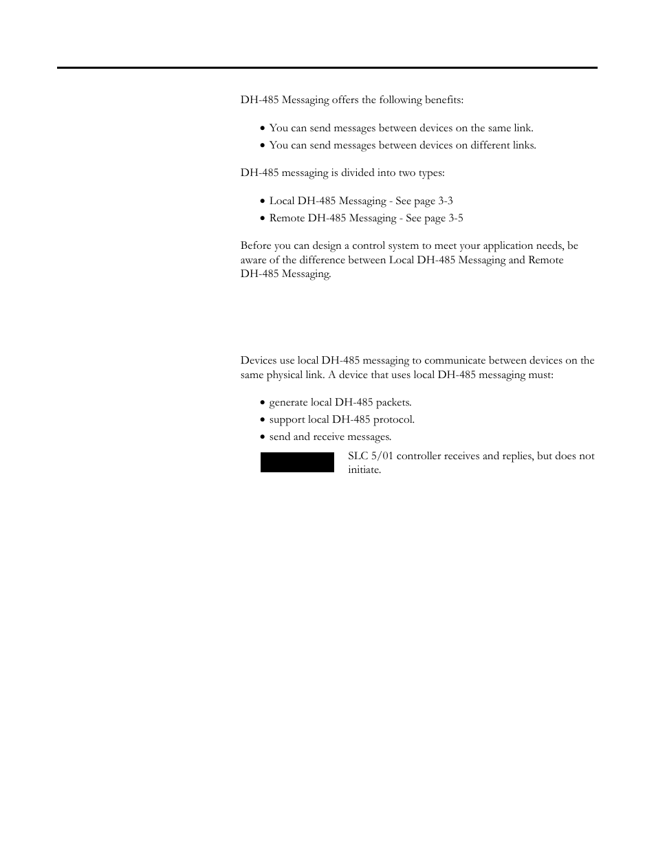 Use dh-485 messaging, Local dh-485 messaging, Use dh-485 messaging -3 | Local dh-485 messaging -3 | Rockwell Automation 1756-DH485 ControlLogix DH-485 Communication Module User Manual User Manual | Page 35 / 110