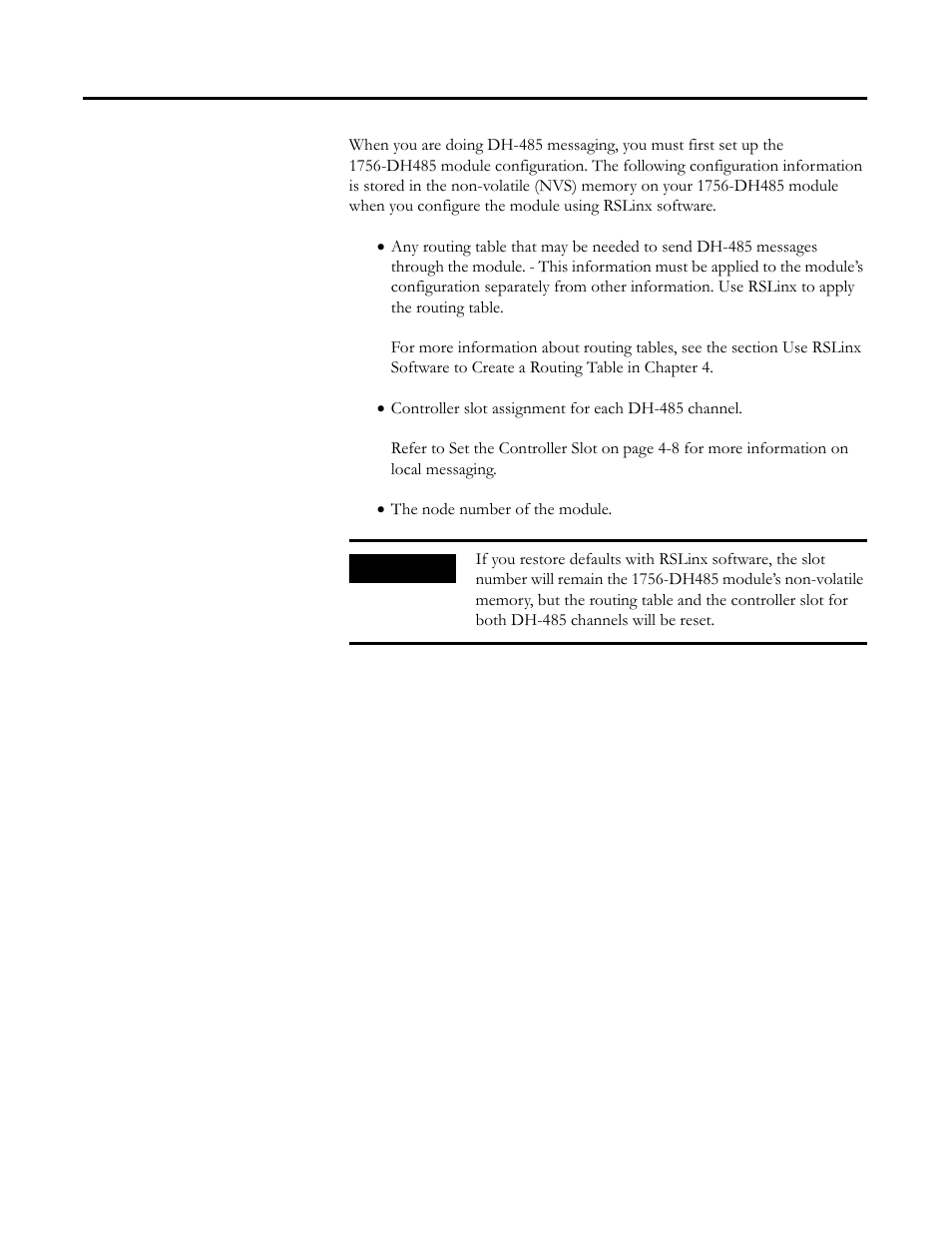 Configuration information in dh-485 messaging, Configuration information in dh-485 messaging -11 | Rockwell Automation 1756-DH485 ControlLogix DH-485 Communication Module User Manual User Manual | Page 43 / 110