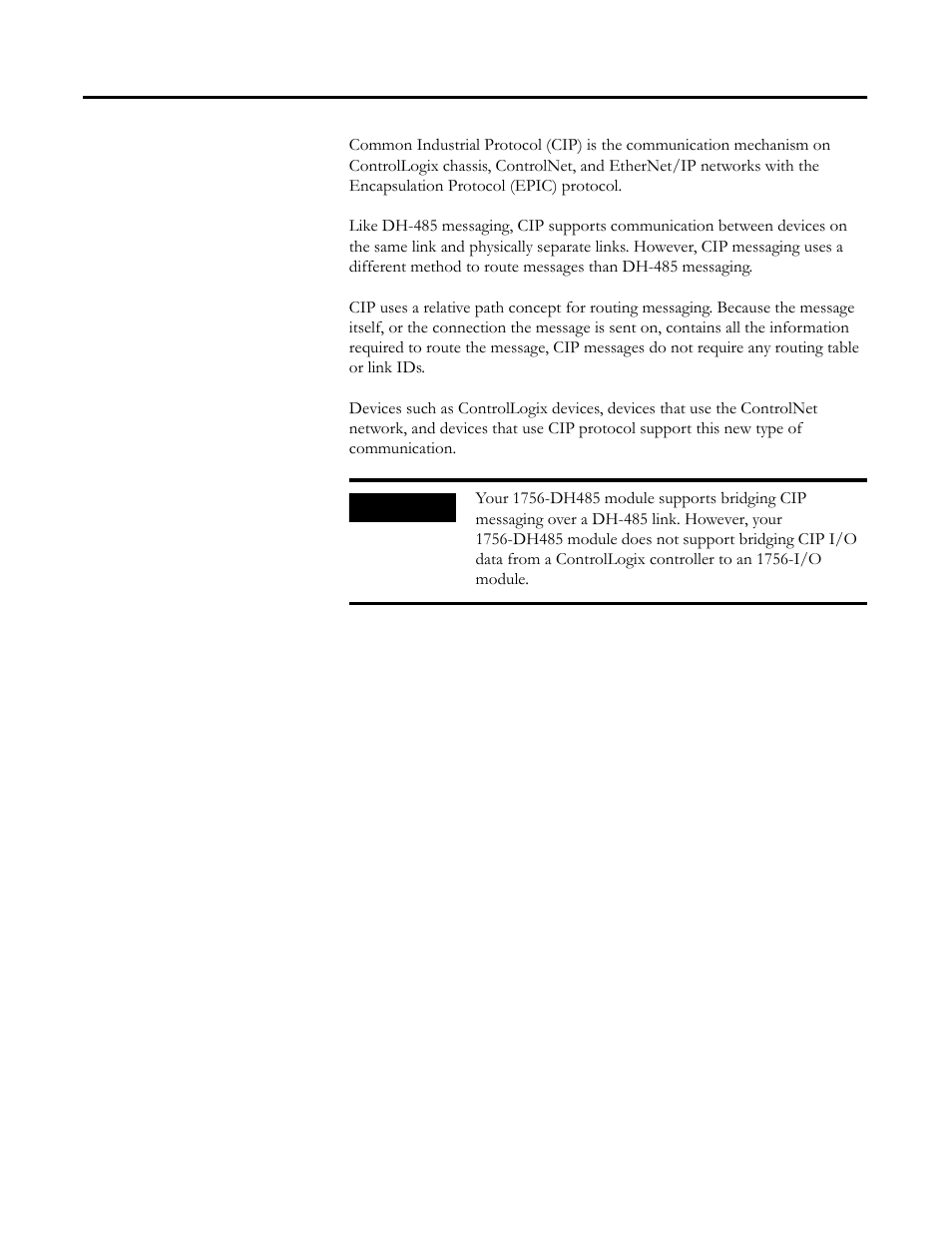 Use the common industrial protocol (cip) messaging | Rockwell Automation 1756-DH485 ControlLogix DH-485 Communication Module User Manual User Manual | Page 46 / 110