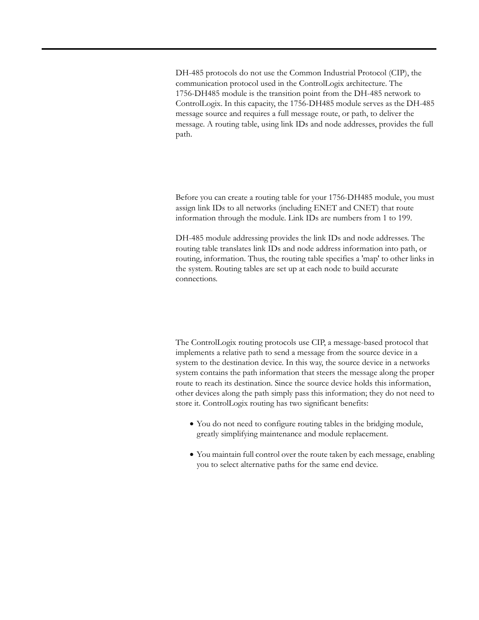 Use rslinx software to create a routing table, What is a routing table, Controllogix routing | Use rslinx software to create a routing table -2, Ion use rslinx software to create a routing table | Rockwell Automation 1756-DH485 ControlLogix DH-485 Communication Module User Manual User Manual | Page 48 / 110
