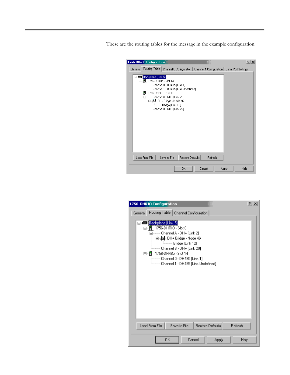 Create the routing table, Create the routing table -3 | Rockwell Automation 1756-DH485 ControlLogix DH-485 Communication Module User Manual User Manual | Page 75 / 110