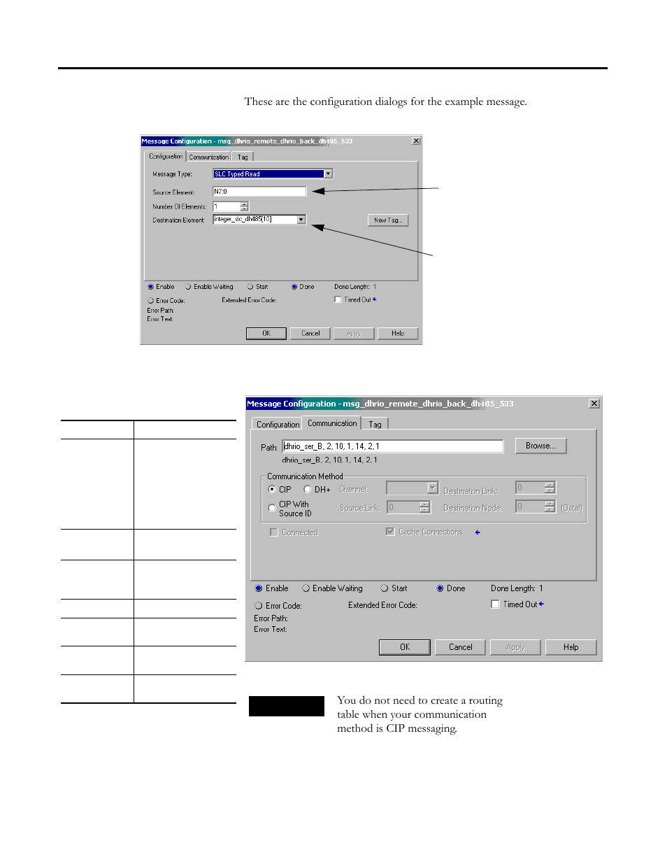 Configure the message, Configure the message -4 | Rockwell Automation 1756-DH485 ControlLogix DH-485 Communication Module User Manual User Manual | Page 88 / 110