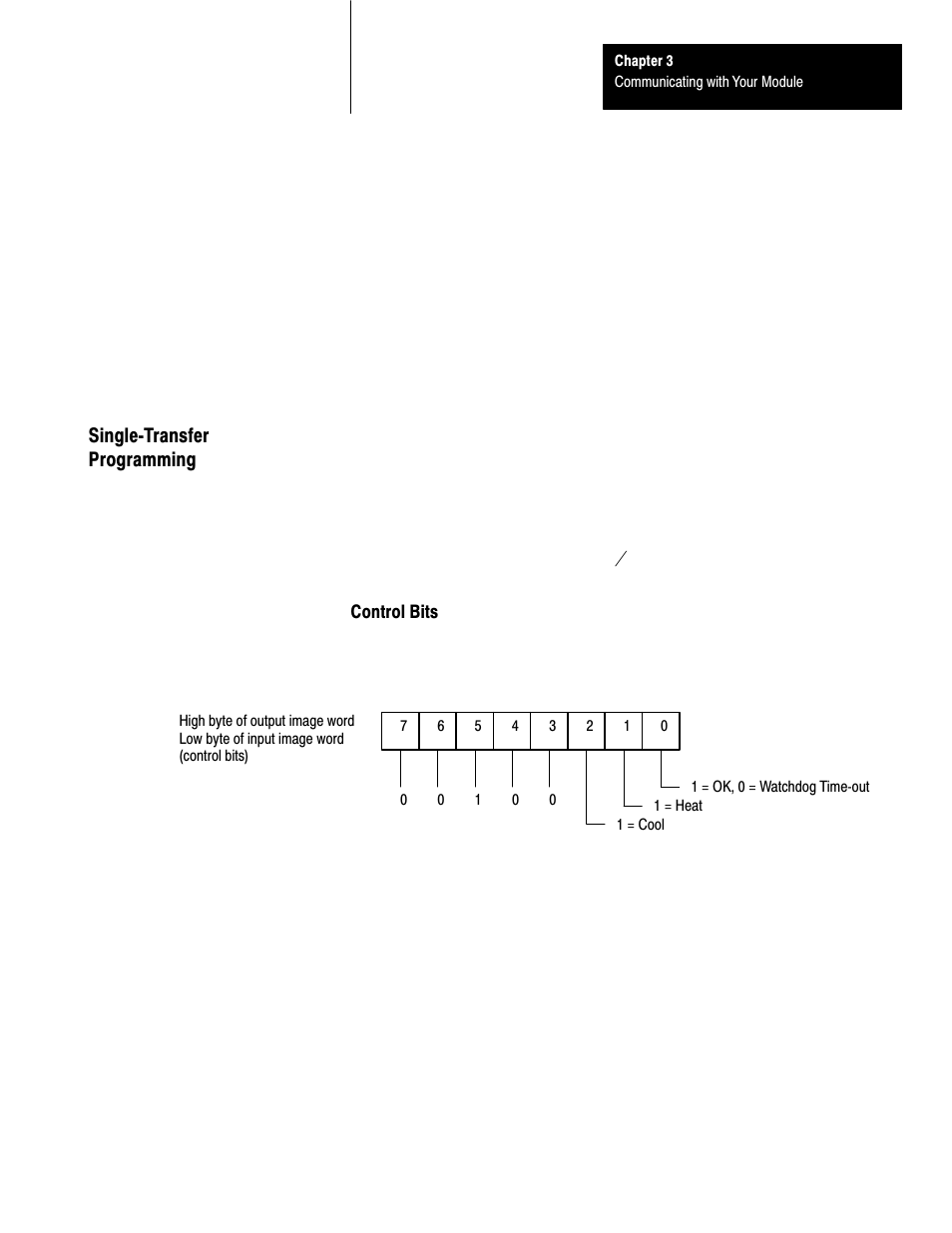 Single transfer, Singlećtransfer programming | Rockwell Automation 1771-TCM,D17716.5.108 TEMPERATURE CONTROL MOD User Manual | Page 25 / 137