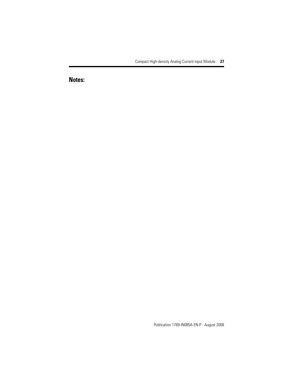 Rockwell Automation 1769-IF16C Conpact High Density Analog Current Input Module User Manual | Page 27 / 28