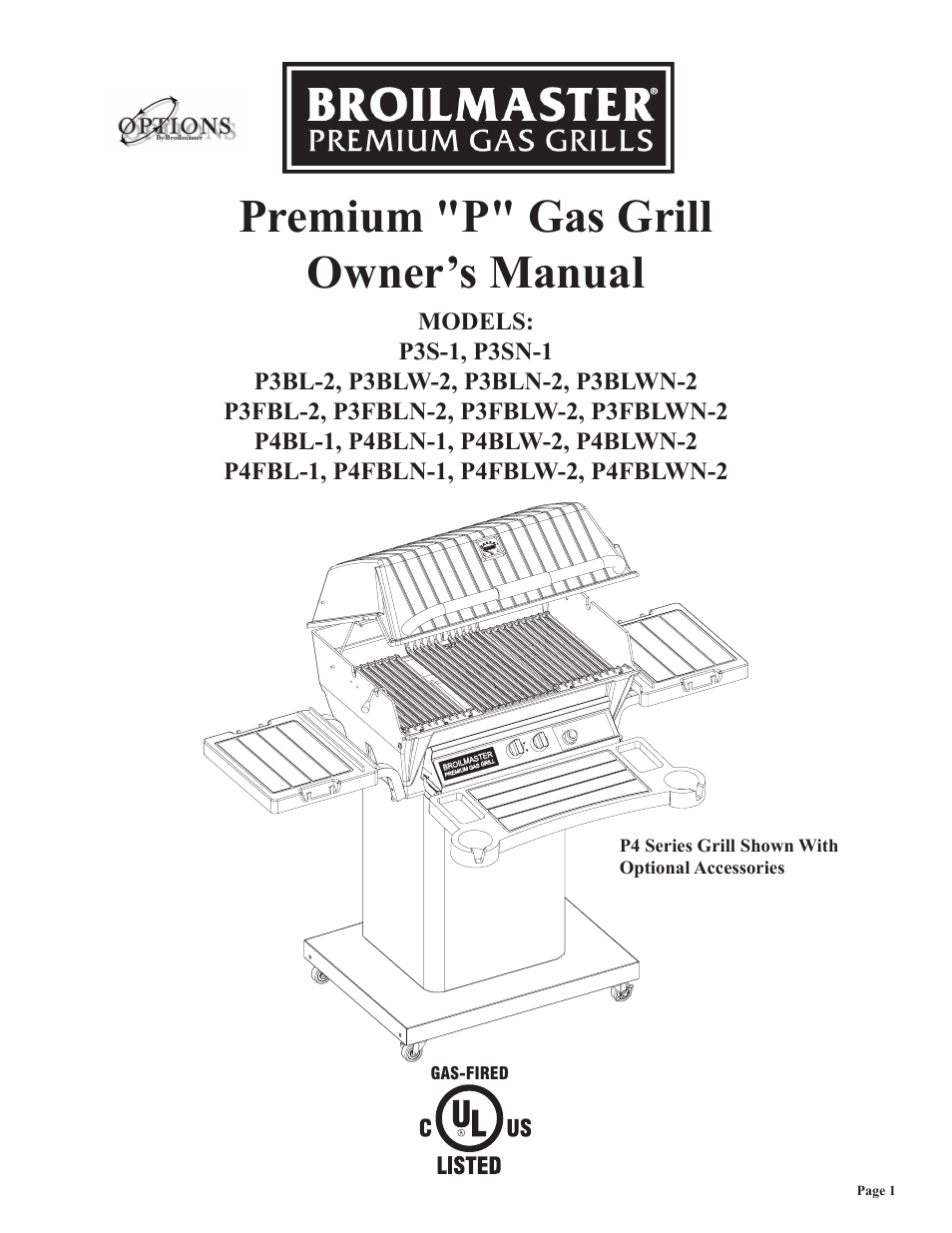 Broilmaster P3FBLW-2 User Manual | 24 pages