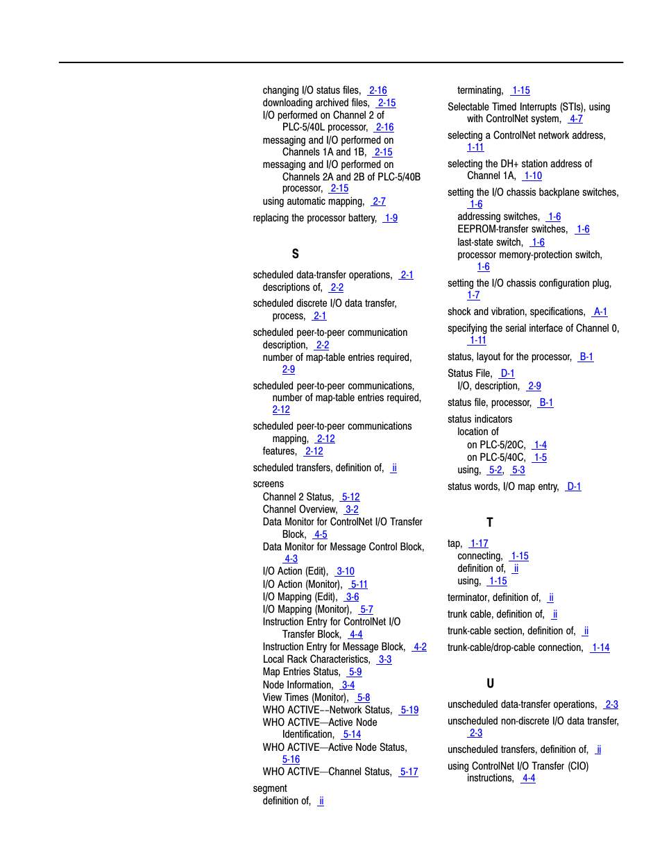 Rockwell Automation 1785-L20C_L40C, D17856.5.14 ControlNet PLC-5 Programmable Controllers User Manual User Manual | Page 105 / 107