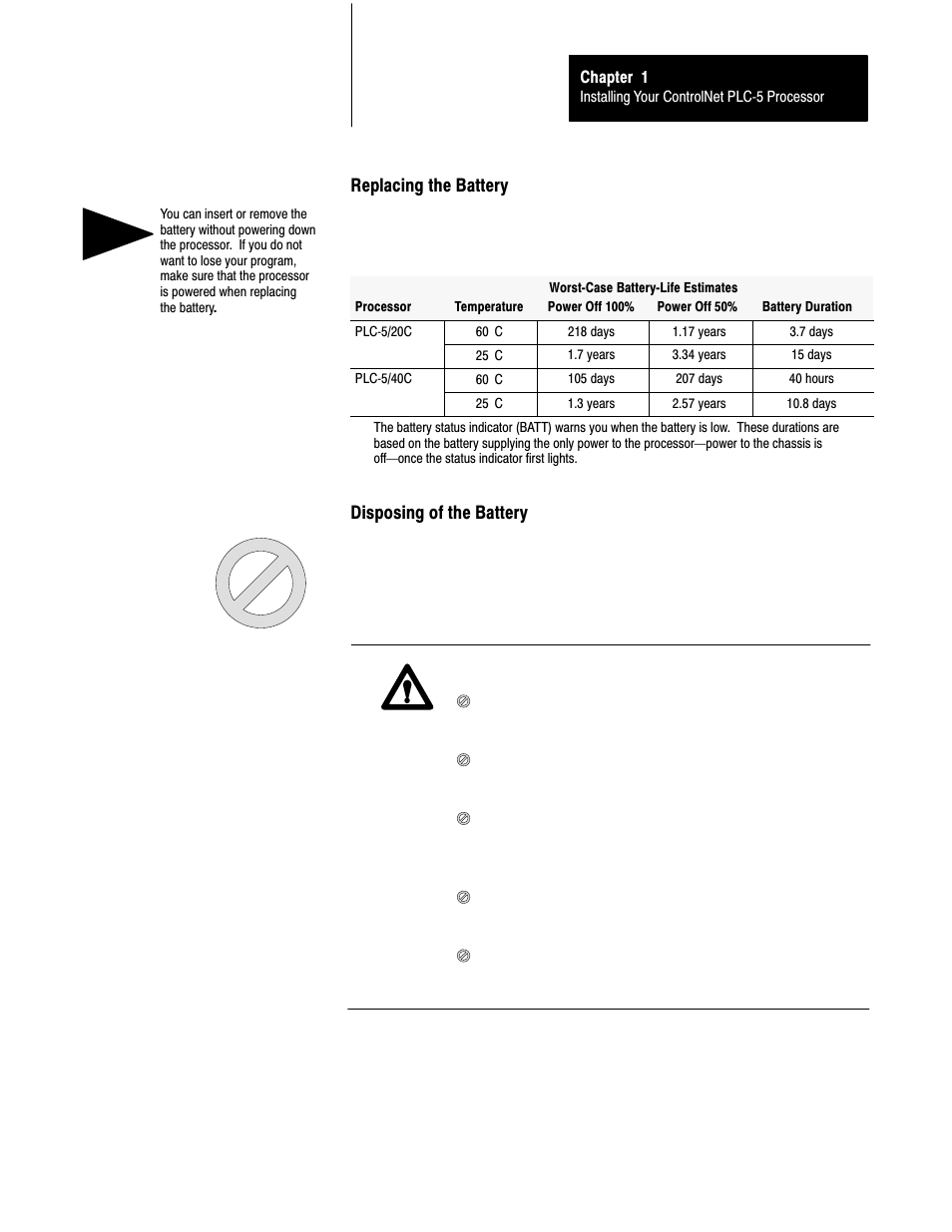 Rockwell Automation 1785-L20C_L40C, D17856.5.14 ControlNet PLC-5 Programmable Controllers User Manual User Manual | Page 17 / 107