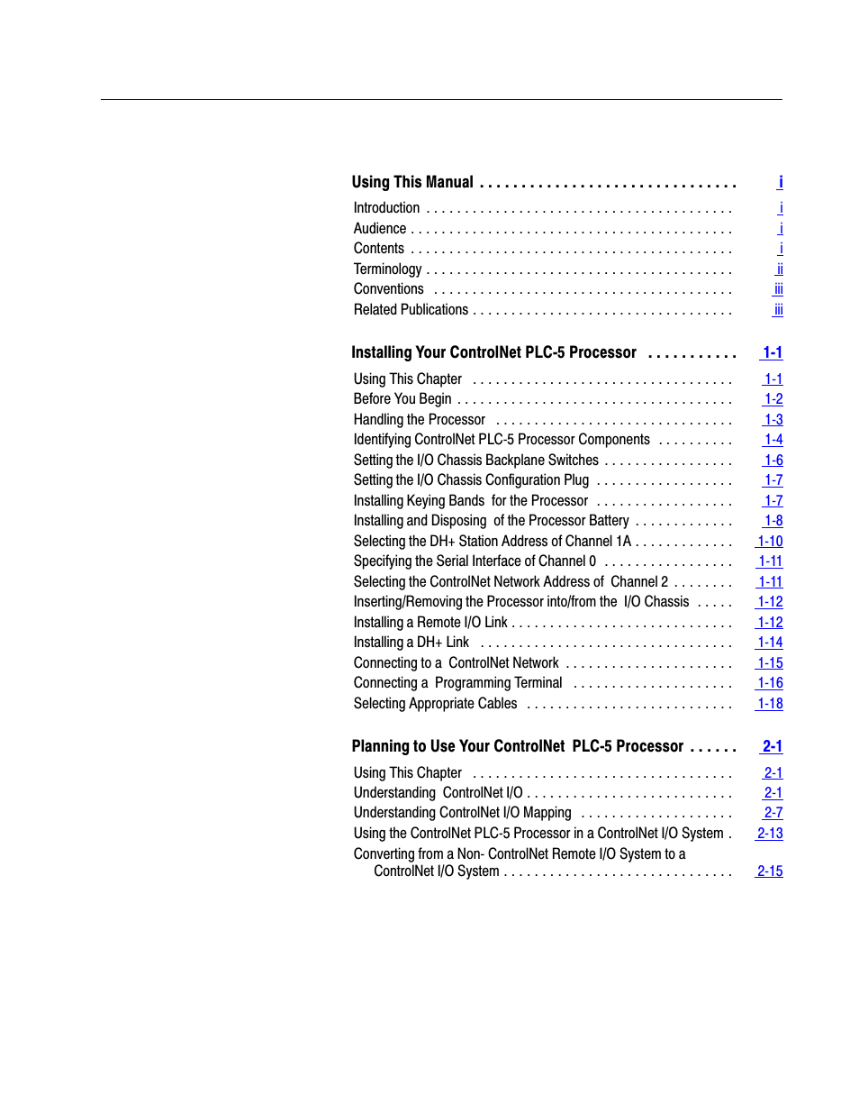 Rockwell Automation 1785-L20C_L40C, D17856.5.14 ControlNet PLC-5 Programmable Controllers User Manual User Manual | Page 3 / 107