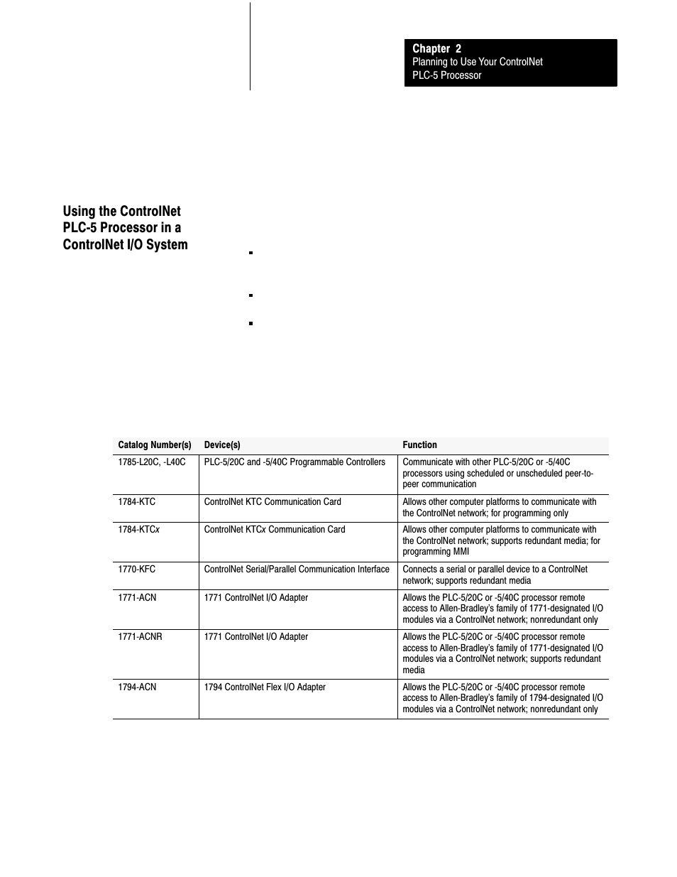 2ć13 | Rockwell Automation 1785-L20C_L40C, D17856.5.14 ControlNet PLC-5 Programmable Controllers User Manual User Manual | Page 41 / 107