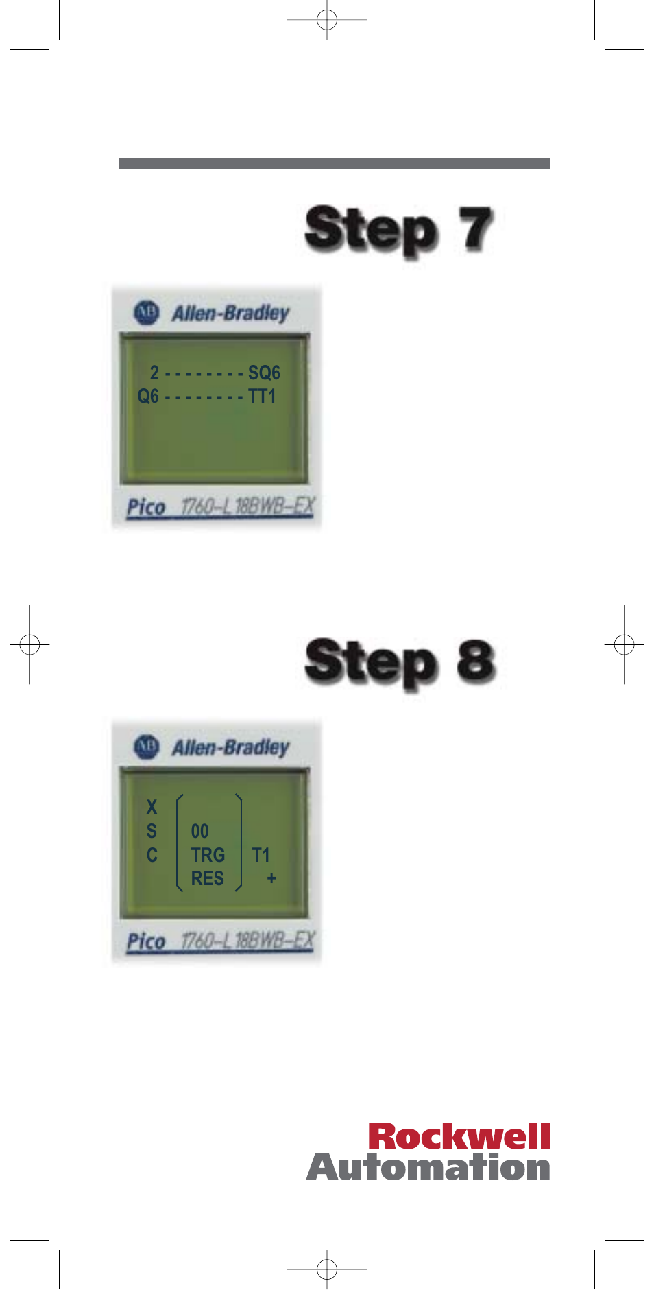 Pico ™ programming | Rockwell Automation 1760 PICO Programming Quick Start User Manual | Page 11 / 16