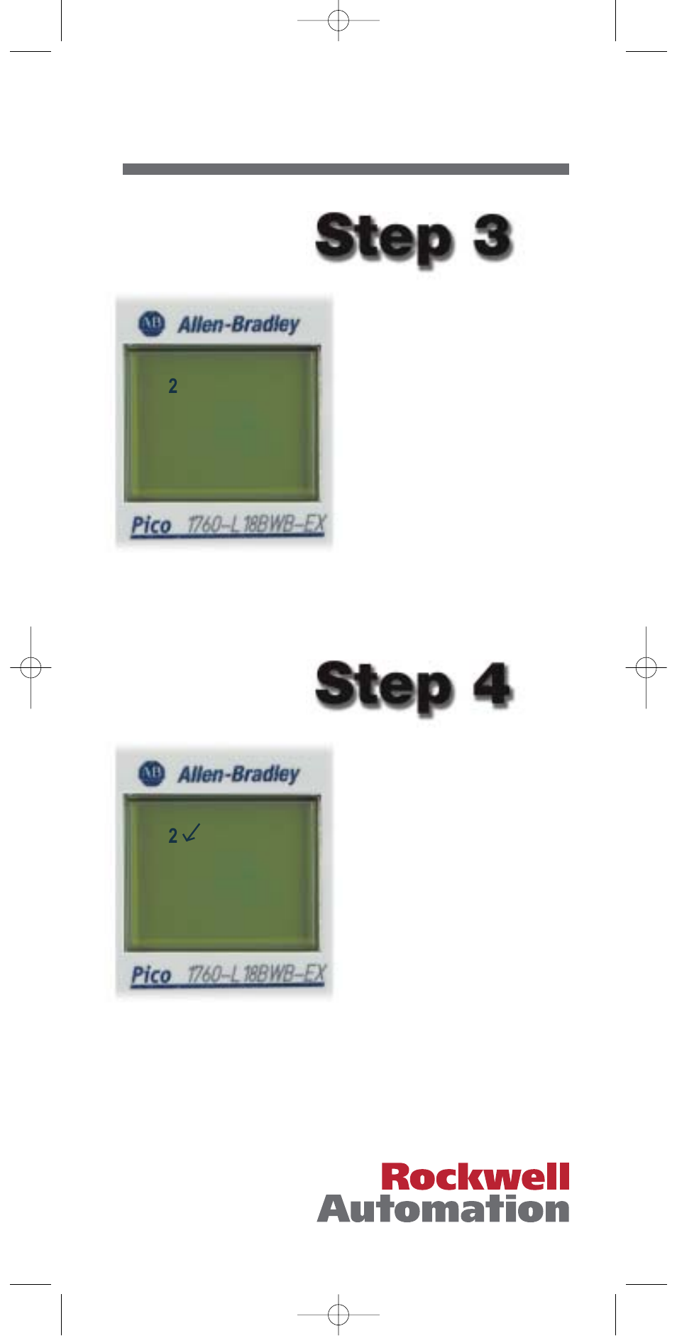 Pico ™ programming | Rockwell Automation 1760 PICO Programming Quick Start User Manual | Page 7 / 16
