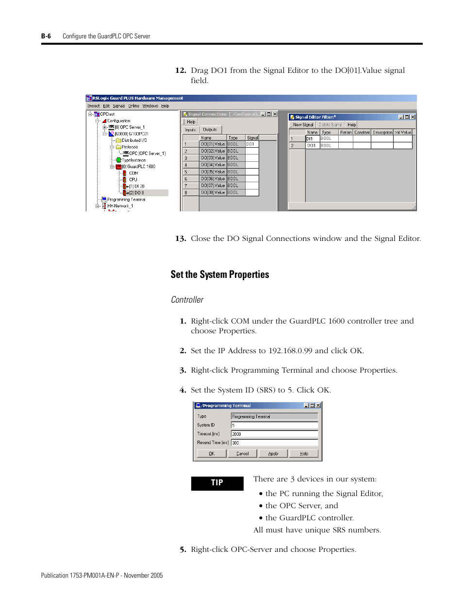 Set the system properties | Rockwell Automation 1753-PCS-PAR Using RSLogix Guard PLUS! with GuardPLC Controllers User Manual | Page 112 / 122