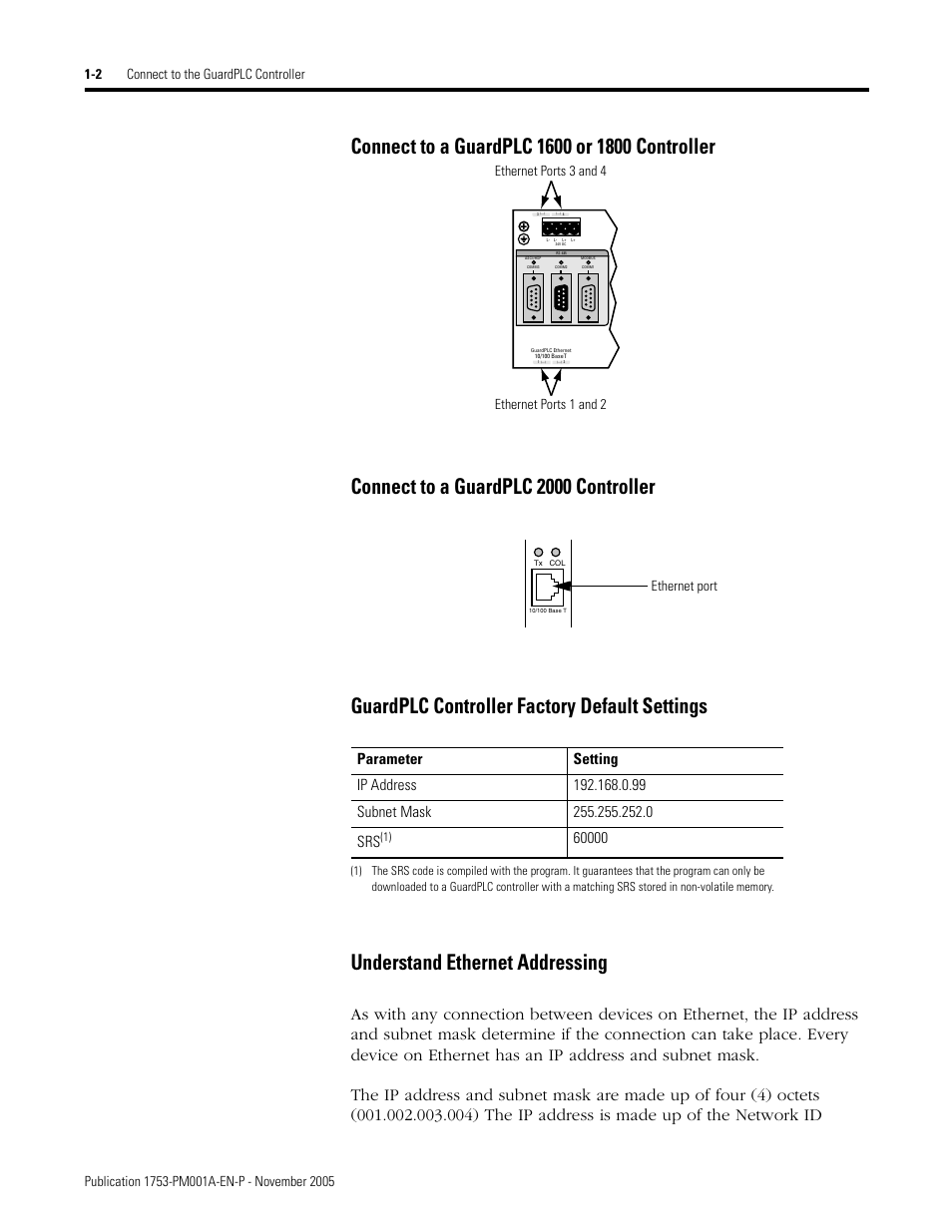 Ethernet ports 3 and 4 ethernet ports 1 and 2, Ethernet port | Rockwell Automation 1753-PCS-PAR Using RSLogix Guard PLUS! with GuardPLC Controllers User Manual | Page 12 / 122