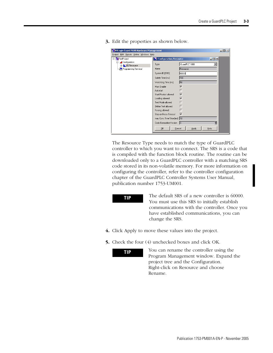 Rockwell Automation 1753-PCS-PAR Using RSLogix Guard PLUS! with GuardPLC Controllers User Manual | Page 43 / 122