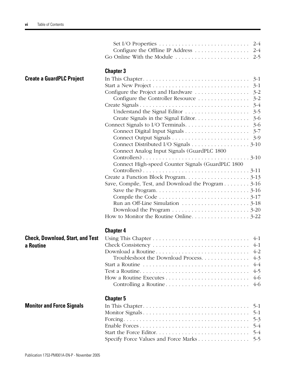 Rockwell Automation 1753-PCS-PAR Using RSLogix Guard PLUS! with GuardPLC Controllers User Manual | Page 6 / 122