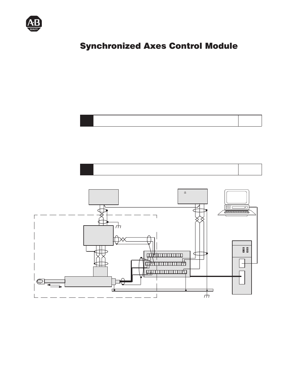 Rockwell Automation 1746-QS QUICK START SYNCHRONIZED AXES User Manual | 2 pages