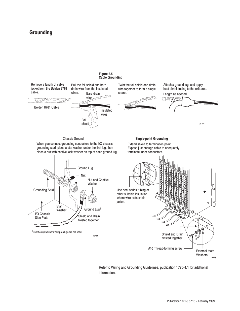 Grounding | Rockwell Automation 1771-IFE ANALOG INPUT MODULE User Manual | Page 25 / 82