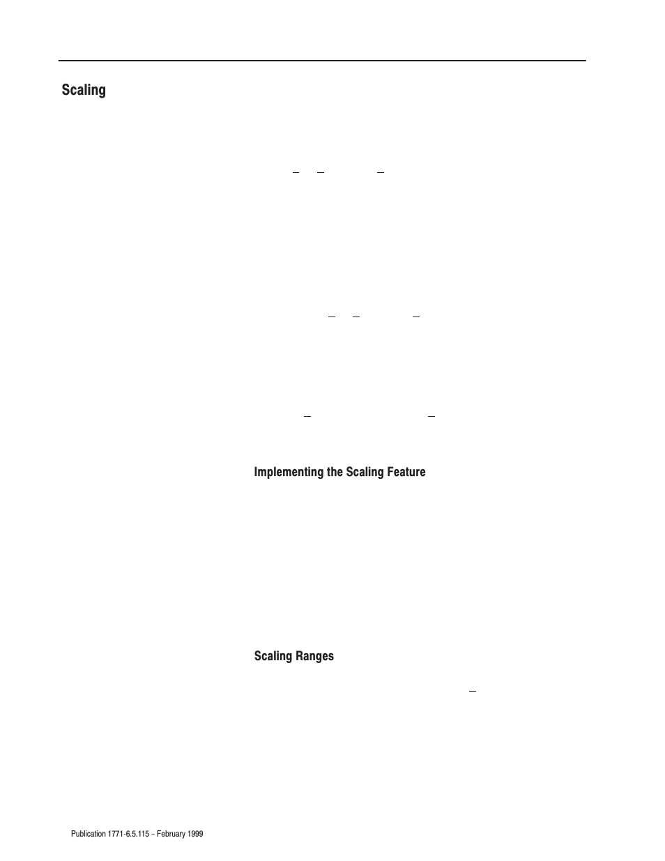 Scaling | Rockwell Automation 1771-IFE ANALOG INPUT MODULE User Manual | Page 38 / 82