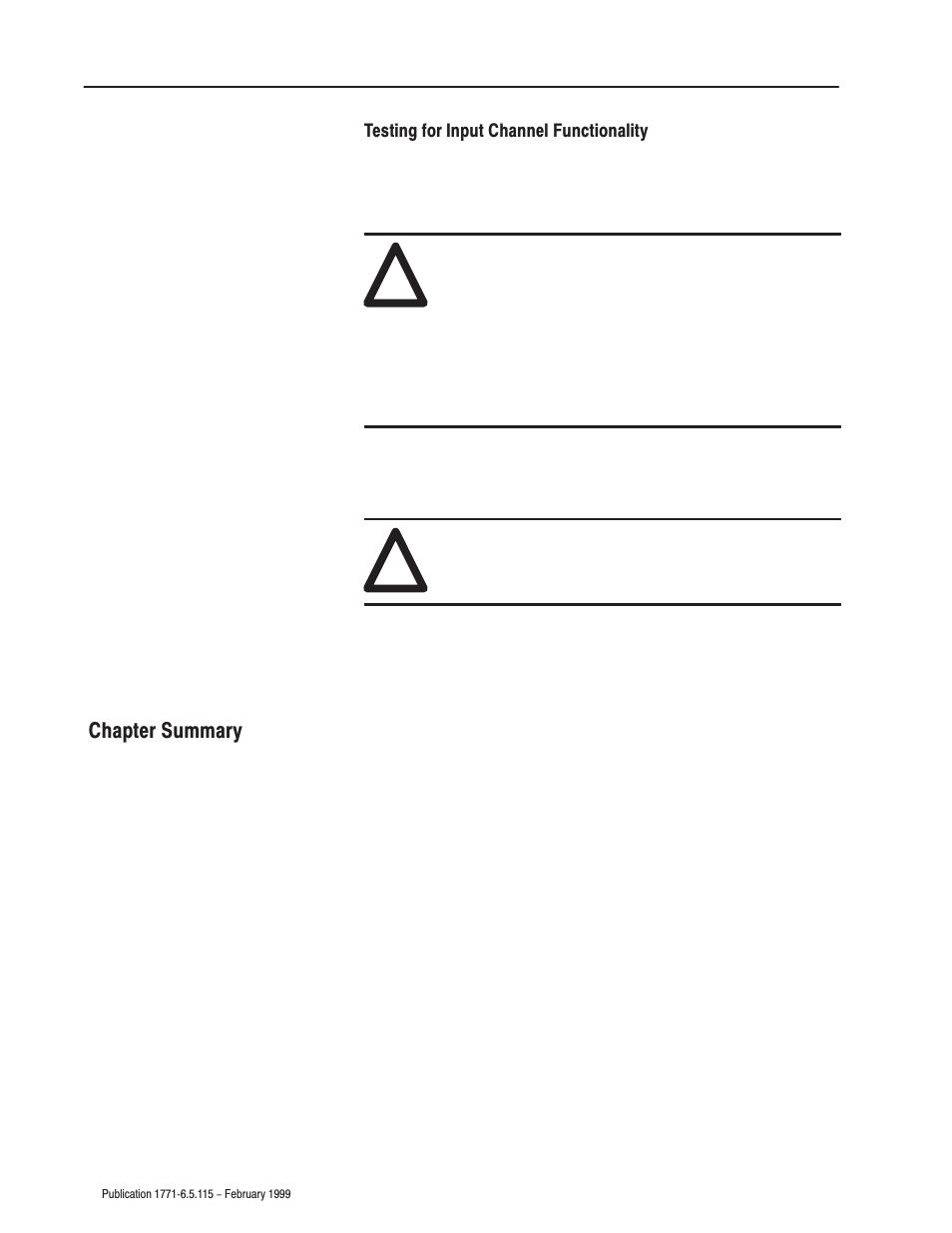 Chapter summary | Rockwell Automation 1771-IFE ANALOG INPUT MODULE User Manual | Page 60 / 82