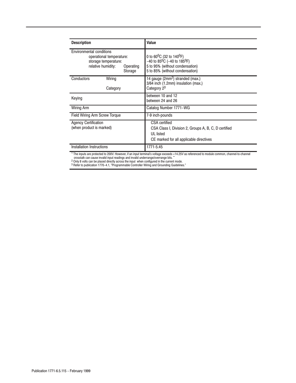 Rockwell Automation 1771-IFE ANALOG INPUT MODULE User Manual | Page 62 / 82