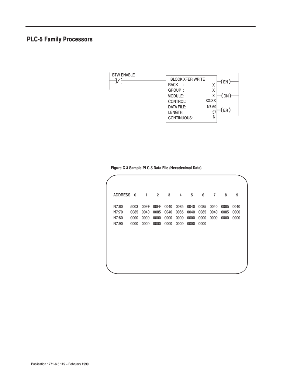 Plc-5 family processors, Plcć5 family processors | Rockwell Automation 1771-IFE ANALOG INPUT MODULE User Manual | Page 67 / 82